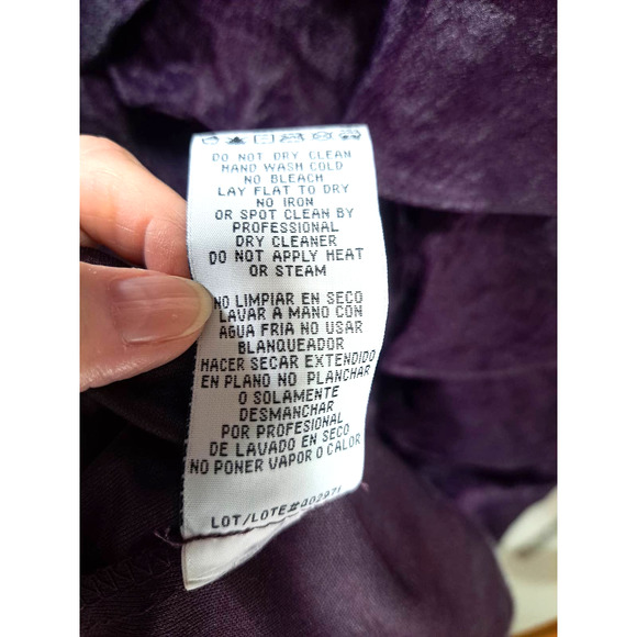 R & M Richards Women's 8 Purple Beaded Formal Tiered Ruffle Dress Gown w/Jacket - Picture 7 of 12